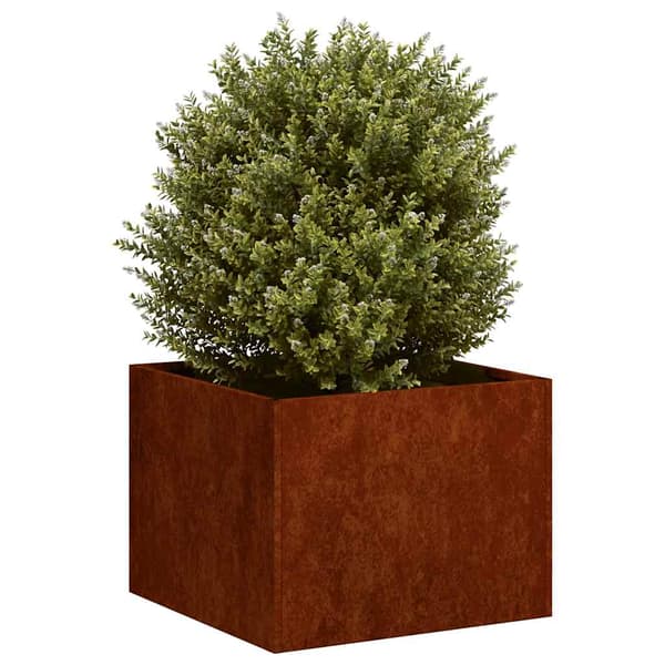 vidaXL rusten urtepotte 40x40x30 cm rustfrit stål