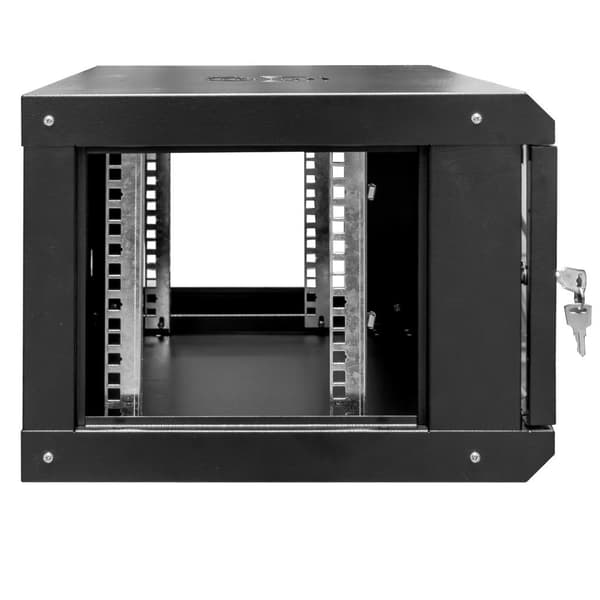 Netberg 19" 6U 300x600x400 væghængt server rack sort