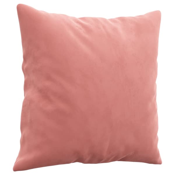 vidaXL Prydnadskuddar, set om 2, rosa, 40x40 cm, sammet