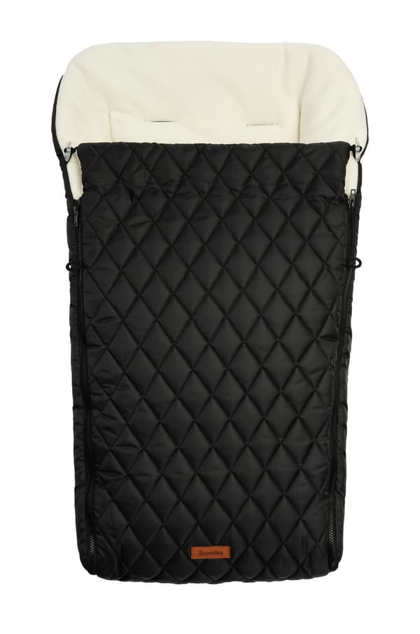 QUILTAD FLEECE SOVSÄCK SVART