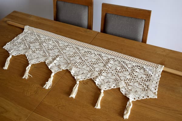 Beige Virkade Gardiner 30/250 Beige Tråd