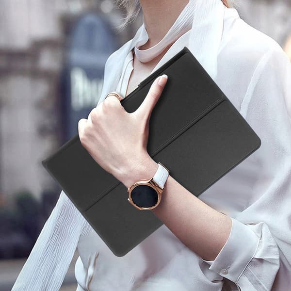 Smart magnetisk cover til Lenovo Tab Plus TB351FU (sort)