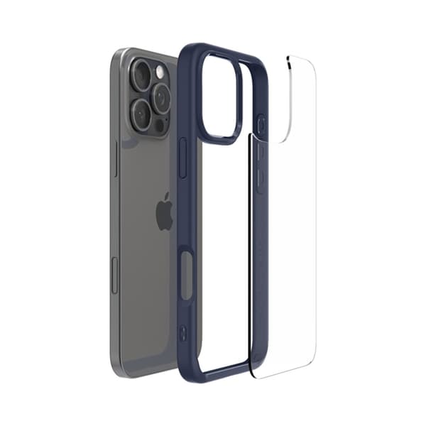 Spigen Ultra Hybrid - Etui til iPhone 16 Pro Max (Marineblå)