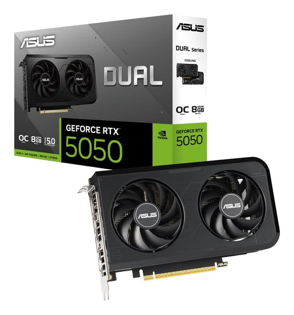 ASUS DUAL GeForce RTX 5050 8GB OC grafikkort