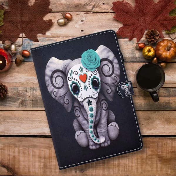 ETUI TIL SAMSUNG GALAXY TAB A7 10.4" HÅRDT ETUI MED FLAP ELEFANT