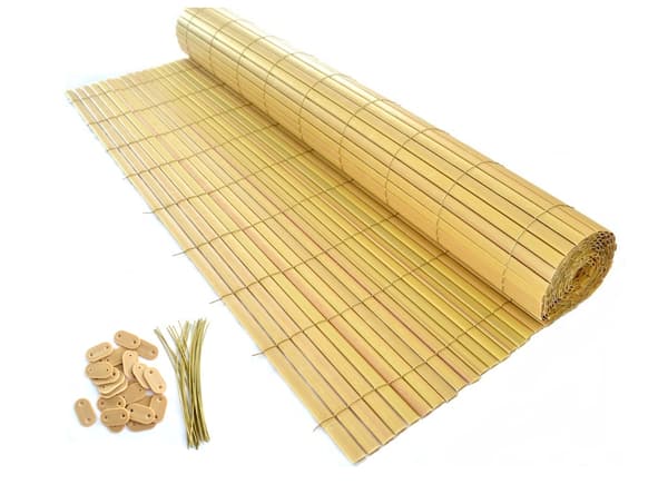 KAKSIPUOLINEN PVC-PAREKEMATTO 1x5m, bambu