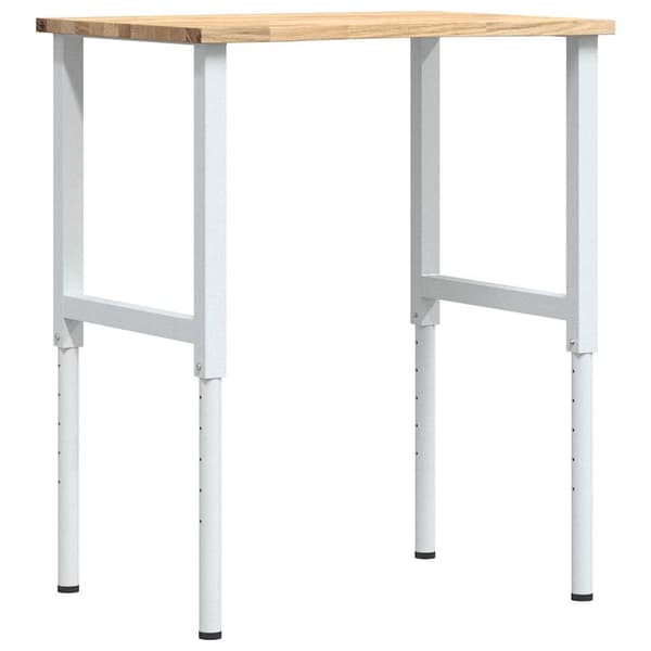 vidaXL Arbetsbord, 80x60x(71,5-98) cm, Ekträ