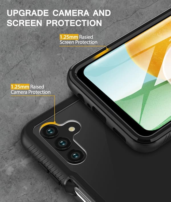 SORT ETUI TIL SAMSUNG GALAXY A13 5G FRONTBESKYTTELSE