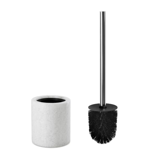 Q-BATH PREMIUM DECOR 1533 toalettborste i vit marmor