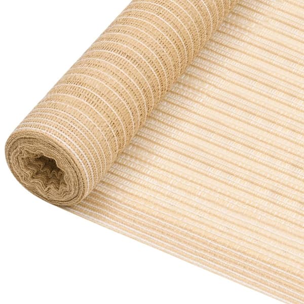 vidaXL Skuggnät, Beige, 1x10 m, HDPE, 75 g/m²