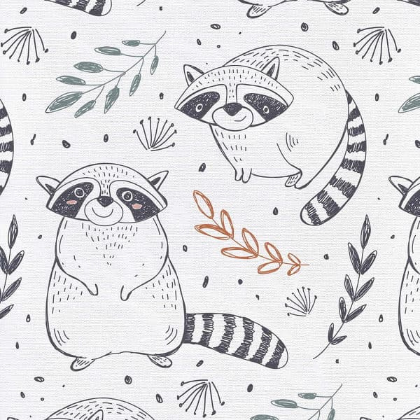 Foldbar puslemåtte 60x40 Raccoon, Ceba Baby