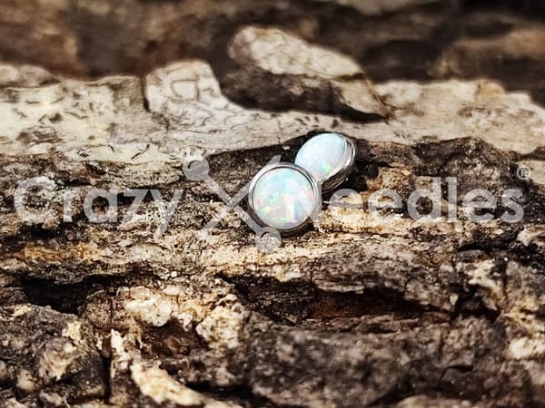 Titanmutter med opal OP17 - TNA-007 1.6/3