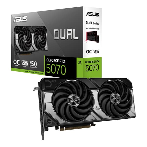 ASUS DUAL RTX 5070 12GB OC grafikkort