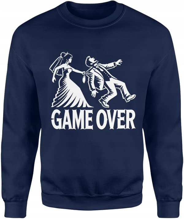HERRESWEATSHIRT GAVE TIL POBSTENBORG GAME OVER STØRRELSE XL