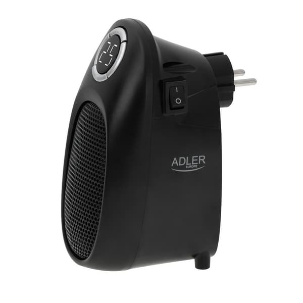 SORT STIKKONTAKTVARMEVENTILATOR AD 7726 - DE-AD7726