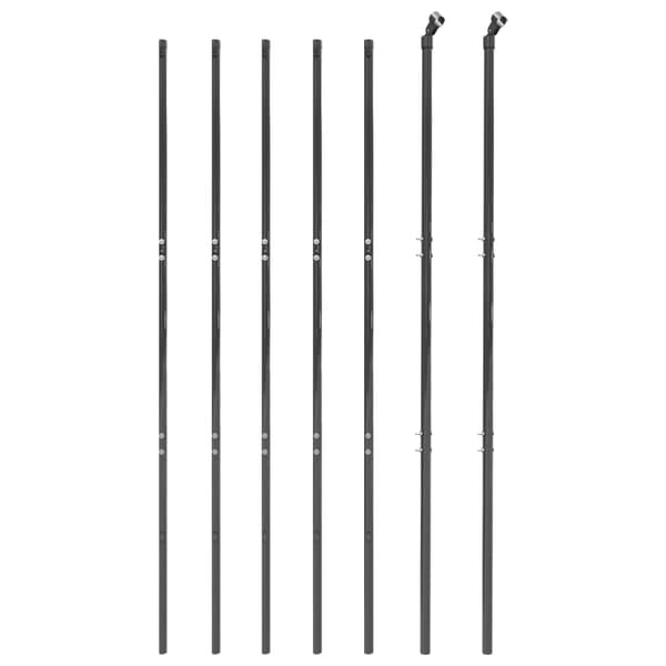 vidaXL trådnethegn, antracit, 1,4x10 m