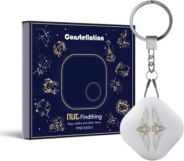 Bluetooth Object Locator Twins Key Wallet Rygsæk Hvid