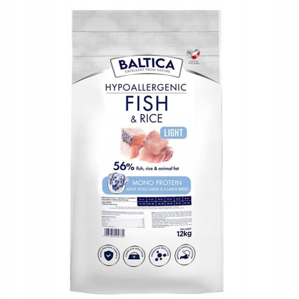 Torrfoder för hundar Baltica Hypoallergeniskt 12 kg
