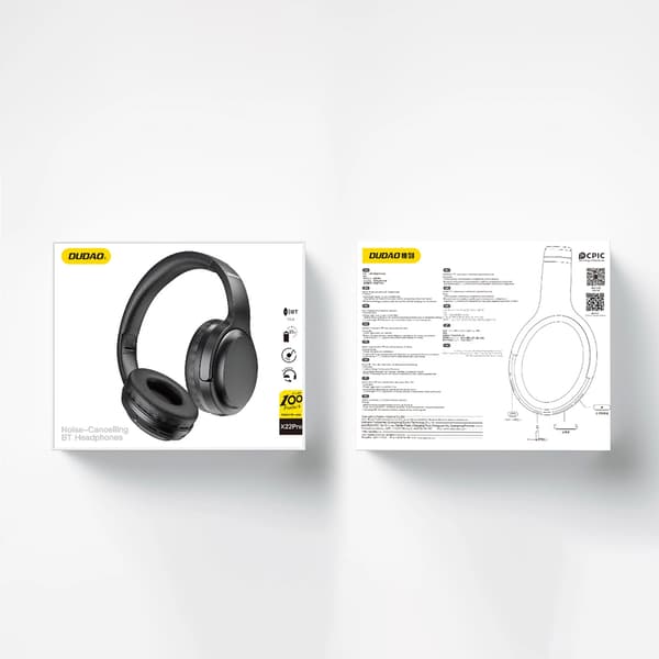 Dudao X22Pro On-Ear Trådløse Bluetooth 5.3 Hovedtelefoner - Sort