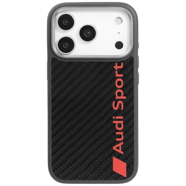 Audi R8 MagSafe-cover i kulfiber til iPhone 17 Pro - sort