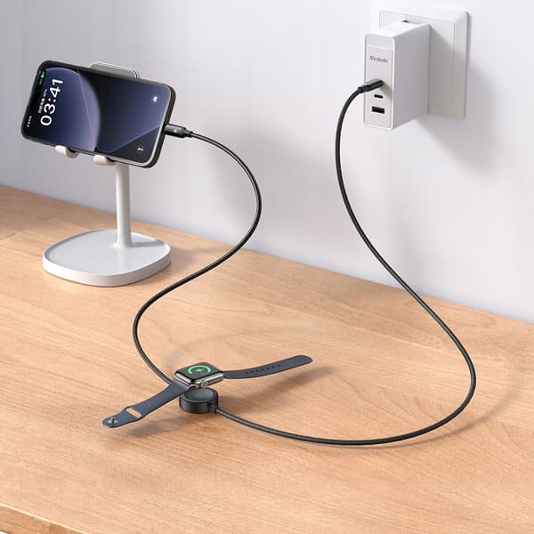 MCDODO INDUKTIV OPLADDER TIL APPLE WATCH 2-I-1 KABEL TIL IPHONE LIGHTNING