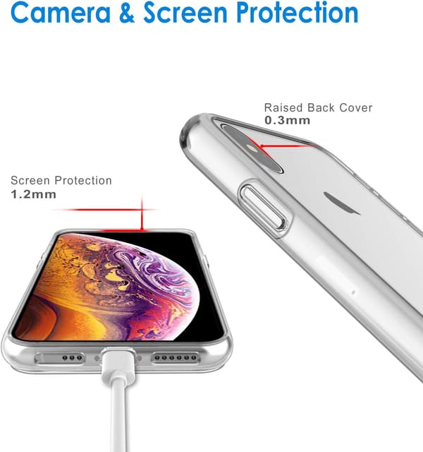 SILIKONSKAL TILL IPHONE XS/X 5,8' KLART, FAST