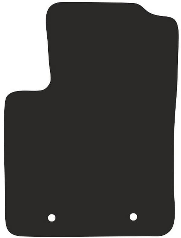 polyamid førermåtte med gummibagside til Fiat 500 cabrio, hatchback 2007-2013