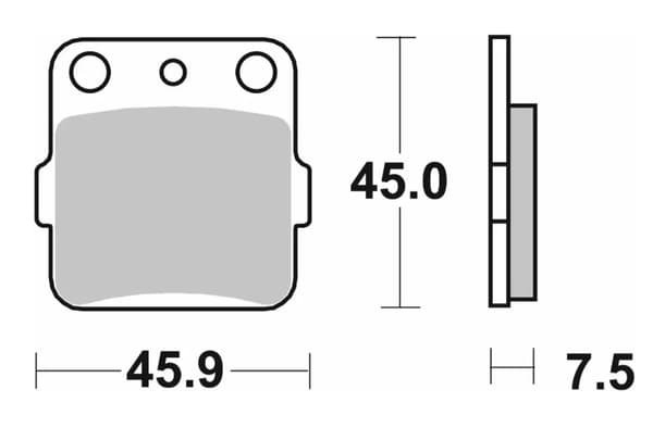 SBS BROMSBELÄGG NYA KH084 TERRÄNGKOLFIBER