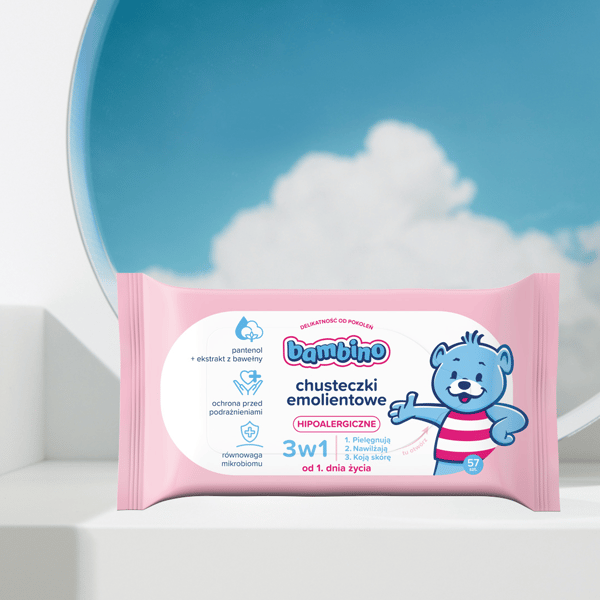 Bambino emolientvæv 3i1 2x57 stk.