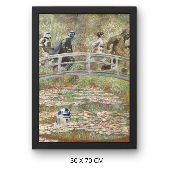 Mal efter nummer billede med ramme Monet Star Wars 50x70 cm