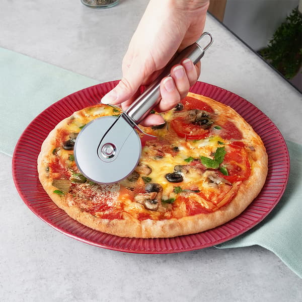 Pizzakniv i stål 19 cm