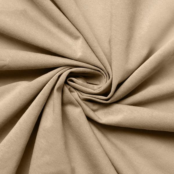 Jersey-stræklagen 150/160x190/200 klassisk brun