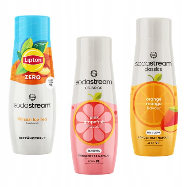 Lipton Iste Persika, Grapefrukt, Mango SodaStream 3-koncentratset