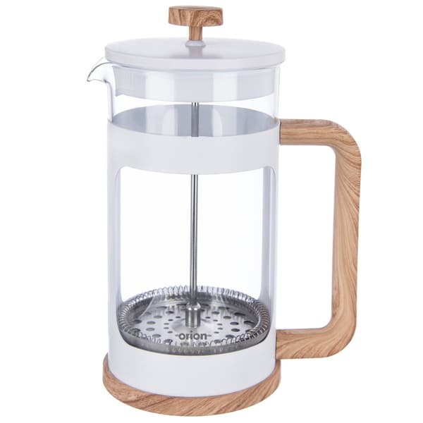 Stempelkande i glas til kaffe og te WHITELINE 1 l
