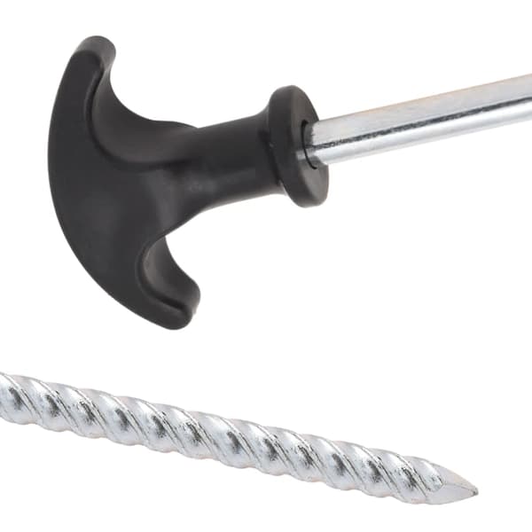 vidaXL Tältpinnar, 24 st, 30 cm, Ø7 mm, galvaniserat stål
