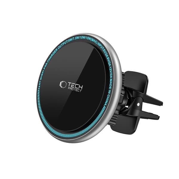 TECH-PROTECT A2 MAGNETISK MAGSAFE VENT TRÅDLØS OPLADDER TIL BILHOLDER 15W SORT