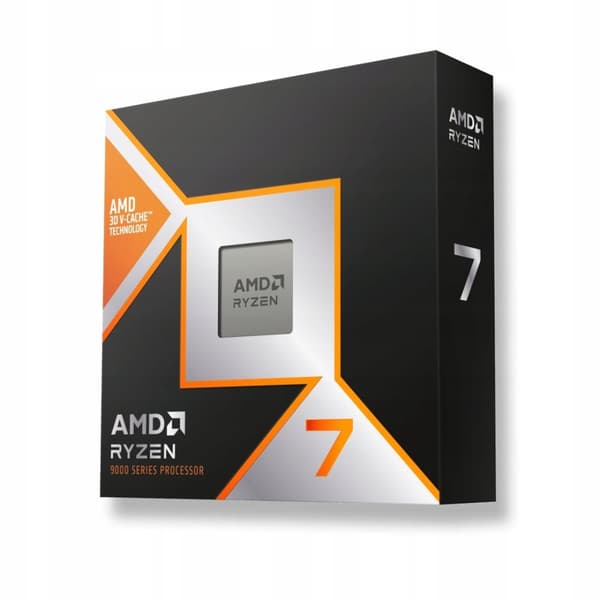 AMD Ryzen 7 9800X3D-processor, 8 kärnor, 5,2 GHz, AM5