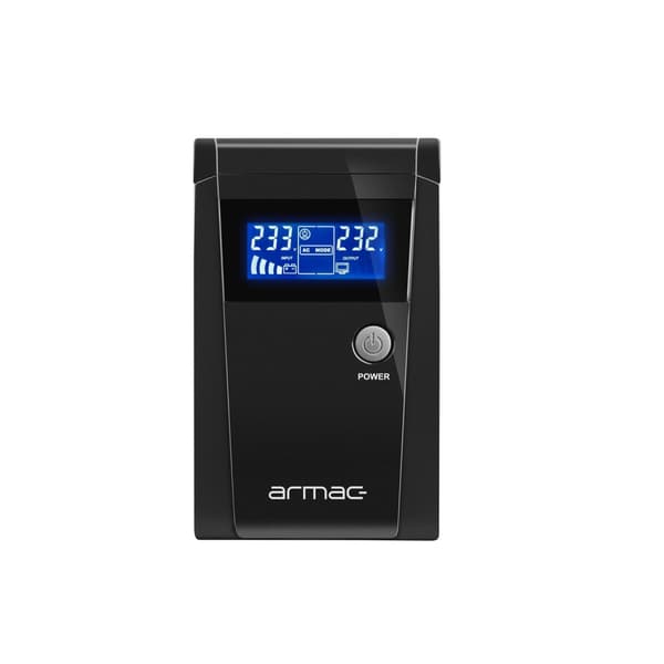 Armac OFFICE LINE-INT 2X SCHUKO O/650F/LCD UPS-hätävirtalähde