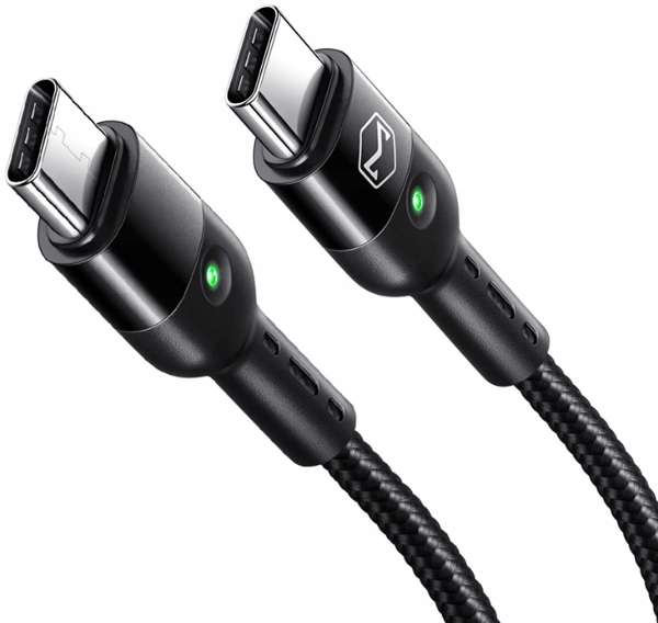 MCDODO USB-C-KABEL FJÄDERSPOLE SNABBLADDNING USB TYP C LED 2M