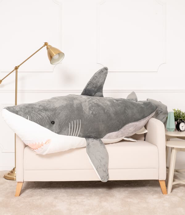 Nalle Gustaw Shark ADI harmaa 200cm