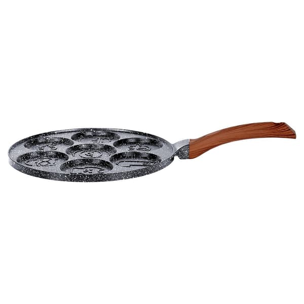 Pande til æg granit 7 huller BLACK&WOOD 26 cm