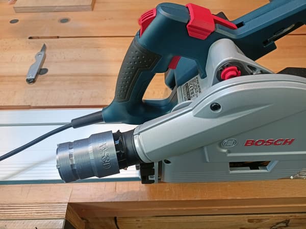 Bosch GKT 55 GCE adapter - DEWALT støvsuger