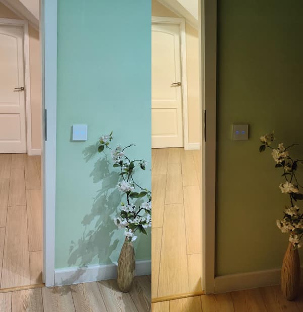 ZigBee TUYA Touch-strömbrytare 3-fas vit # L+N