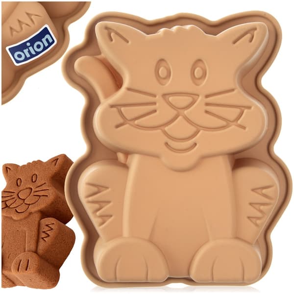 Silikonbakform katt 20x16x4,5 cm