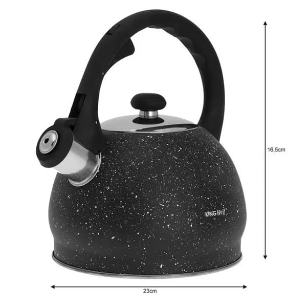 Vattenkokare med visselpipa 2L Kinghoff KH-1403 Marmor