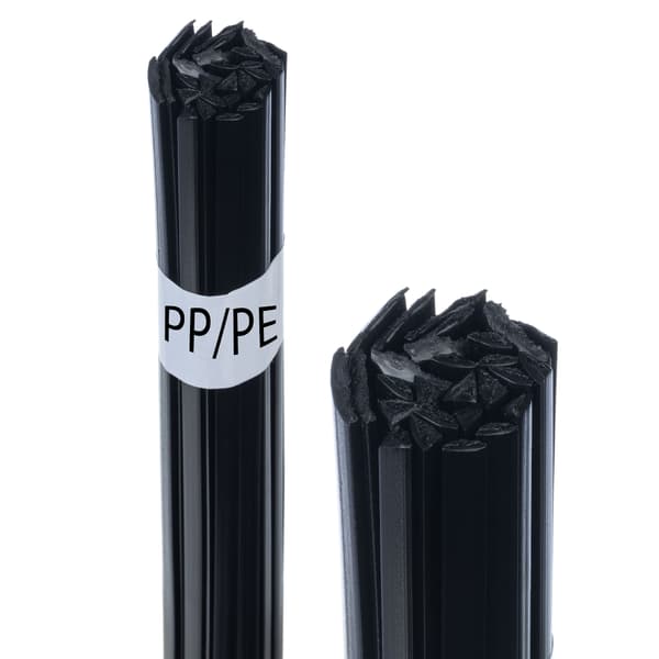 PP/PE plast svejsetilsats metal, sort, 50g