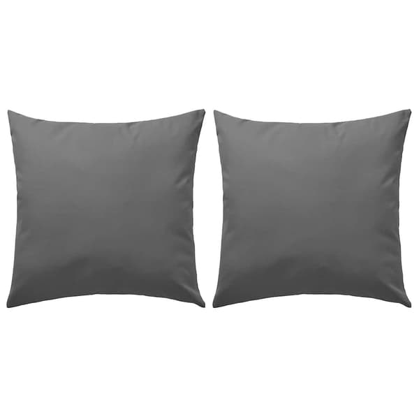 vidaXL udendørs hynder, 2-pak, 45x45 cm, grå