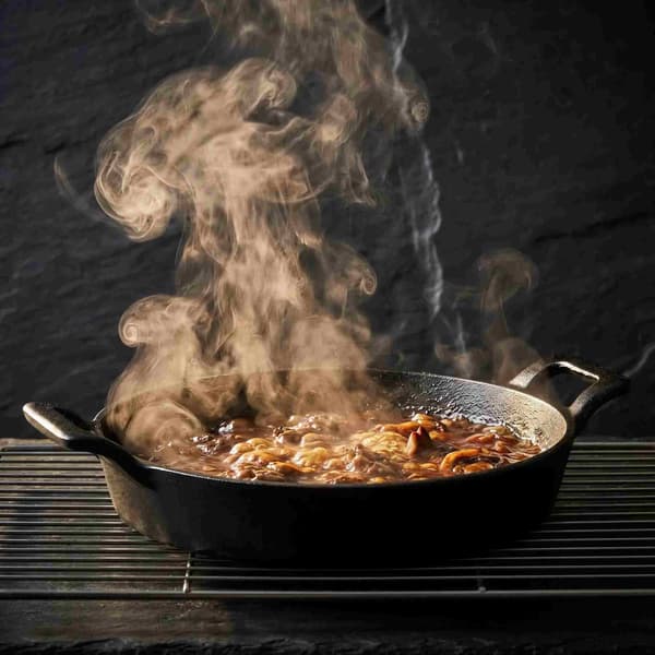 Gjutjärnspanna för bakning, gratinering, stekning och servering