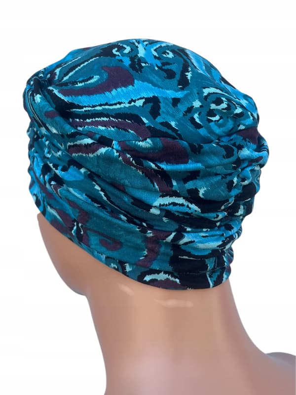Sabina damturban x-40 hatt med viskosfoder efter kemisk behandling, draperad