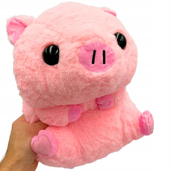 Stor blød plysgris bamse krammedyr 40 cm
